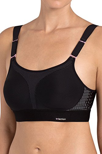 Triumph Damen Triaction Extreme Lite N EX Sports bra non-wired, SCHWARZ, 90D