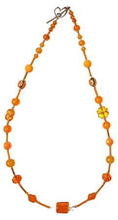 SSH-Design - kurze Kette Collier - orange -