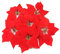 WEKNOWU künstliche Weihnachtsblume / Weihnachtsstern, Realistische Seidenblumen, Blumen Künstlich Weihnachtsstern Künstlich Durchmesser 20,3 cm, 12 Stück