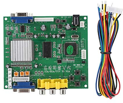 Tosuny Spiel CGA/EGA/YUV/RGB zu VGA HD-Videokonverter-Karte für alle VGA-Monitore (LCD/PDP/Project), Spiel-Videokonverter für CRT-Monitore