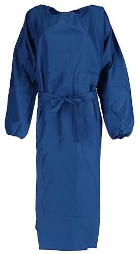 Kerbl Melkerschürze Waschschürze Veterinärschürze mit Ärmel, Navy, M L XL