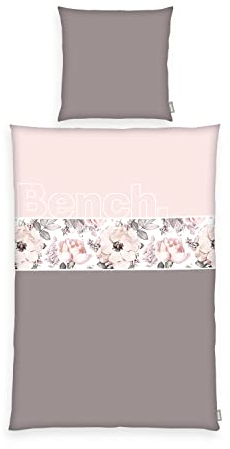Bench Bettwäsche-Set, Nature Inspired, Kopfkissenbezug ca. 80x80 cm, Bettbezug ca. 135x200 cm, Mit leichtläufigem Markenreißverschluss, 100 % Baumwolle, Farbe: Mehrfarbig Blumen, Art.Nr.: 4412608050