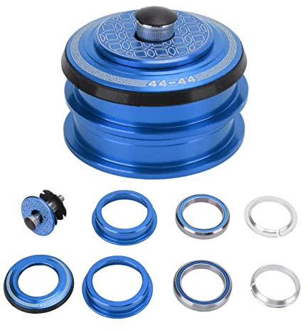 VGEBY Bicycle Headset, 44mm Bicycle Headset Double Bearings Mountain Bike Front Fork Stem Headset for Cycling(Blue) Bicycles And Spare Parts Ride