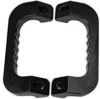 Auto Haltegriff Griff,MoreChioce 2 Stück Aluminiumlegierung Bügelgriff Rangiergriff Robust Einstiegsgriff Handgriff Innentüren Griff Kompatibel für 2005-2018,Schwarz