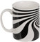 Ceramic Mug with Optical Illusion All-Over Print, Tea Cup Coffee Mug Made of Ceramic Optical Illusion 300 ml, Funny Gifts for Men (3D Swirl)