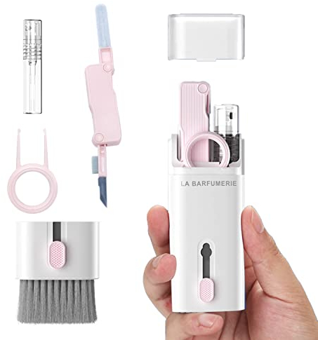 LA BARFUMERIE Electronics Cleaner Kit. Keyboard Brush, Airpod Cleaning Tool, Phone Screen Cleaner. For Computers, MacBooks, Laptops, Airpods Pro, Headphones.