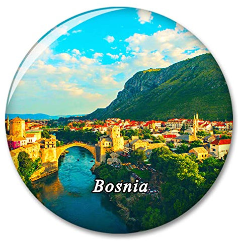 Bosnien Mostar Kühlschrankmagnet Dekorativer Magnet Aufkleber Reise Souvenir Sammlung Tourist Stadt Geschenk Whiteboard Küche
