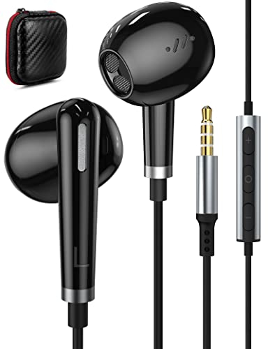 Auriculares in-Ear con Cable, Auriculares Deportivos in-Ear estéreo con micrófono Control de Volumen para Samsung Galaxy A14 A23 A52S A72 S10 S10+,para Redmi Note 12 Pro+ 11 11s 10S
