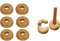 Be-Creative Lot de 18 colliers de tuyau de radiateur en bois de chêne 15 mm faciles à diviser – Cache-tuyaux en bois véritable