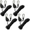 4 corde di tensionamento riflettenti, con tenditore, Ø 4 mm, corda regolabile, cricchetto con gancio, corda in paracord, corda per tenda, campeggio, 4 pezzi