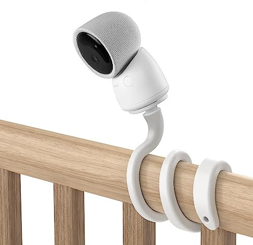 HOLACA Flexible Drehhalterung für ARENTI Video-Babyphone-Kamera-Ständer, Halterung mit 1/4-Zoll-Gewindeloch-Halterung und verstellbarer 360-Grad-Halterung für Kinderbett (Drehhalterung)