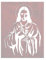Jesus Holding Kelch Schablone – wiederverwendbar, 21,6 x 27,9 cm zum Malen auf Wänden, Holz, Glas, Kunst und Handwerk, Kunst, Handwerk und DIY-Projekte LIONX