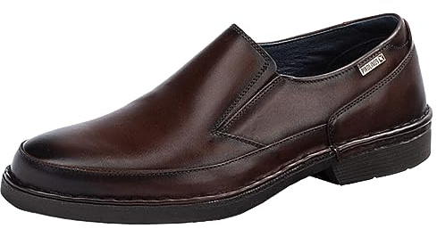 Pikolinos Herren Slipper elegant Leder Stretch Inca M3V-3082, Größe:44 EU, Farbe:Braun