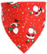 Haustier Bandanas Weihnachts Hunde Bandana Kopftücher Hundehalstuch Dreieckstuch Hundelätzchen Hundehalstücher Weihnachten Halstuch Deko für Kleines Mittelgroß Hund Haustier,Rot C,S-40×30×30cm