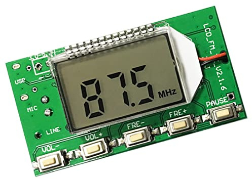 Digitaler Sender FM-Modul mit LCD-Anzeige 76.0-108.0MHz Stereo FM-Board-Elektronikkomponente