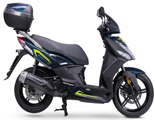 Aufkleber-Set kompatibel mit Kymco Agility 125 Aufkleber, komplette Grafik, Seitenverkleidungen, Räder, Felgen wählen Farbe -KIT A- Code 2055 (029 Neongelb)