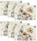 Artoid Mode Wilde Tuschemalerei Blumen Blätter Frühling 6er Set Platzsets, 30x45cm Herbst Bankett Tischsets Waschbar Platzdeckchen Küche Party Deko