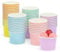 ZALAON Lot de 60 Coupes à Dessert, Gobelets Jetables en Papier Coloré pour Crème Glacée et Yaourt Glacé 85 g
