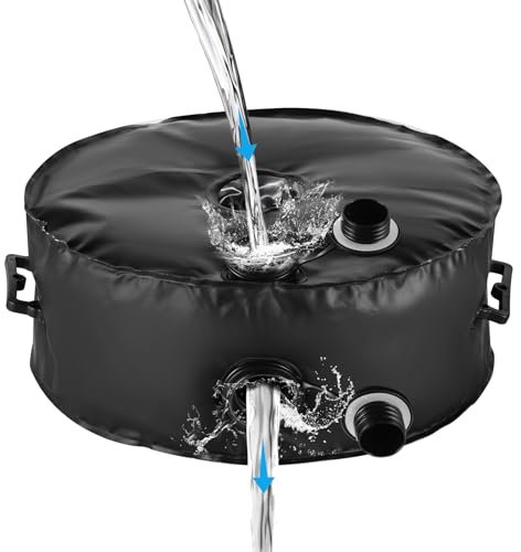 Parasol Base Weights Bag,Patio Umbrella Weight Bag 50 lbs 1200D Water for Umbrella Base Round Detachable Sand Base Stand Weatherproof Parasol Weights Bag for Patio Outdoor Cantilever or Flagpole