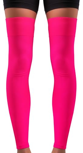 SLIMCELL PRO Genouillère de Compression Jambe Sport – Manchon Maintien Genoux Running Homme Femme, Jambière Longue Anti UV pour Course à Pied, Cyclisme, Fitness, Chaussettes Sport de Contention