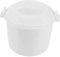 WATIIFUFU 1 Set cuociriso a microonde ciotola di riso microonde cuociriso mini pratico cuociriso mini cuociriso micronde microwave cuociriso portatile fornello a microonde plastica bianca