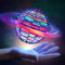 Fliegender Ball, Hover Flying Ball mit LED, Flying Spinner mit 360 ° rotierenden, Fliegender Spielzeug Handgesteuerter Mini Drohne, Hand Controlled Schwebeball, für Jungen Mädchen 6+ Jahre (Blue)
