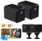 UCOCARE Mini Camara Vigilancia SIM 2 Piezas, 4G LTE Camaras de Vigilancia sin Cables con Tarjeta SIM, Bateria 5200mAh, 1080P Portátil, Detección Movimiento Alertas, Visión 160°, Vision Nocturna