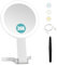 B Beauty Planet Reisespiegel mit 30-facher/1-facher Vergrößerung, doppelseitig wiederaufladbar, einstellbare Helligkeit, 3-farbige Beleuchtung, faltbar, Handheld/Hängen/Tischplatte, 3 Möglichkeiten