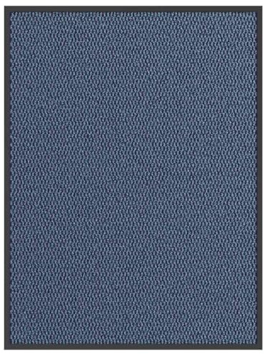 vidaXL Fußmatte Blau 90x120 cm, Schmutzfangmatte, Sauberlaufmatte, Haustürmatte, Türmatte, Matte, Willkommensmatte, Outdoor-Türmatte, Indoor-Türmatte