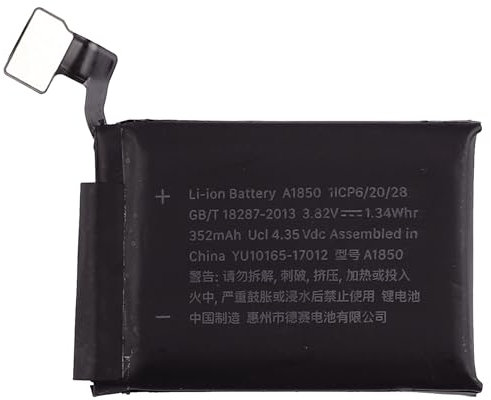 Duotipa 352 mAh Replacement Battery A1850 Compatible with Apple Watch Series 3 42 mm GPS + Cellular Version Battery with Repair Tool Kit