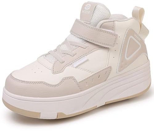 WOWEI Schuhe mit Rollen für Jungen Mädchen Skateboardschuhe Sportschuhe Rollschuhe Kinder Erwachsene 2-in-1-Multifunktionsrollschuhe Sneakers Mit Rollen Outdoorschuhe (BZX-CK4, 31)