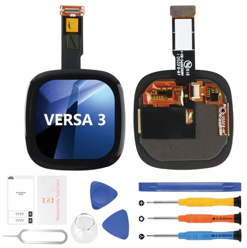 für Fitbit Versa3 FB511 LCD Bildschirm, Screen Replacement für Fitbit Sense FB512 / Versa3 FB511 LCD Display Touchscreen Digitazer Assembly, Schwarz