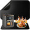 Tappetino resistente al calore per friggitrice ad aria, Tappetino di protezione termica, Tappetino ignifugo in silicone per piano di lavoro della cucina, antiscivolo e impermeabile (Nero, 50x30cm)