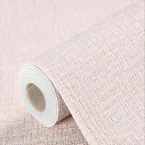 Honseadek Rollo de papel tapiz adhesivo impermeable de 50 x 300 cm, con efecto de hormigón mate autoadhesivo para dormitorio, sala de estar, muebles (caqui)