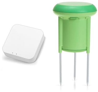 Vocdikficy Tuya Zigbee Humidimètre de Sol Testeur de Température et D'Humidité Moniteur de Plante Détecteur Étanche pour la Plantation de Jardin