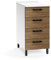 Kommode mit 4 Schubladen Farbe Nussbaum natur 40x50x85H cm