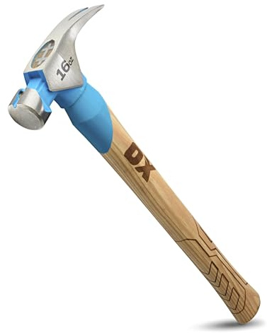 OX 16oz Framing Hammer 16 oz Smooth Face with American Hickory Wood Handle Hammer Framing Claw Tool - Martillos De Carpintero