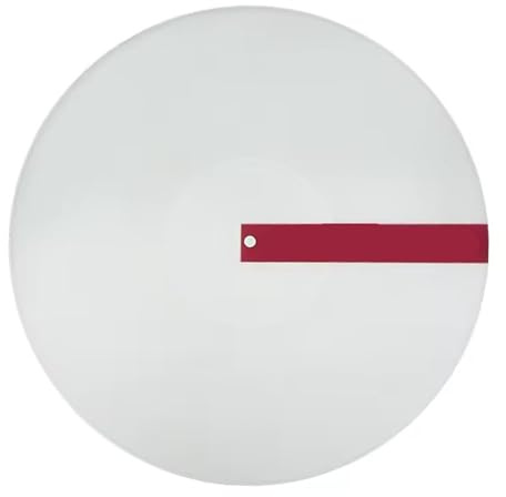 Turntable Mat 12in Anti-vibration Anti-static Silicone Pad Rubber LP Antislip Mat For Phonograph Turntable(White)