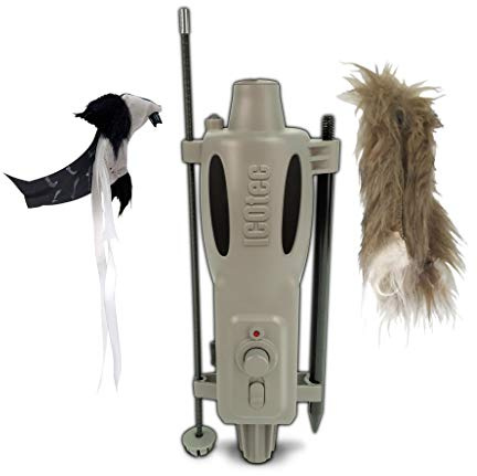 Icotec PD200 Universal Decoy - Heavy-Duty - Adjustable Speed - 2 Toppers - 7 Aluminum Stake - Connector Cable for use with Competitive Brand Callers