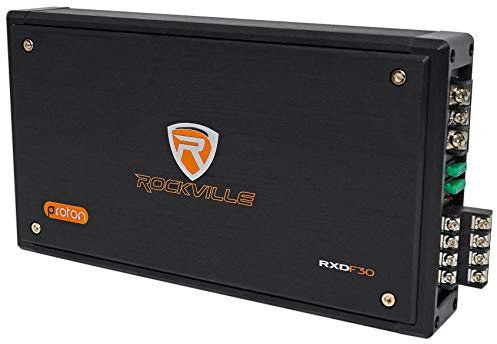 Rockville RXD-F30 Micro Car/ATV Amplifier 2400w Peak 4 Channel 4x150W/CEA Rated