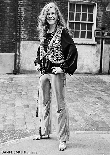 JANIS JOPLIN Poster London 1969 S/W