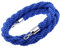 perfk Nylon Absperrseil Personenleitsystem Absperrkordel, Durchmesser: Ca. 32mm, Blau, 2m