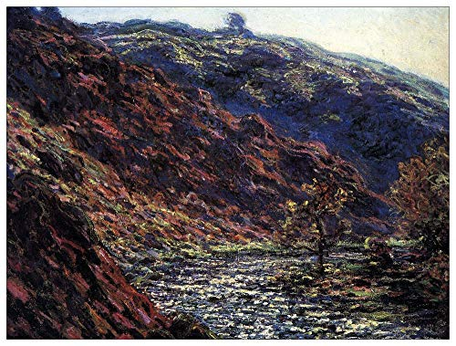 ArtPlaza TW91772 Monet Claude - Gorge of the Petite Creuse Dekorative Paneele, Holz MDF, Multifarbiert, 80x60 Cm