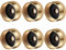 6 Pieces Solid Brass Refill Cap 1 LB Propane Bottle Cap Gas Tank Cylinder Sealed Cap Protect Cap