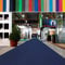 casa pura | Hollywood | Tapis de Mariage, Cérémonie et Événement | Jusqu'à 40 m de Longueur | Feutre aiguilleté | Protection Anti Incendie, antidérapant | Bleu foncé, 1 m x 10 m