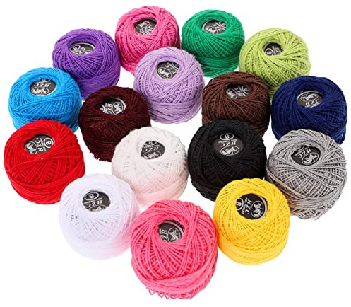 HEALLILY 16 Roll Embroidery Floss Cross Stitch Threads Friendship Bracelets Floss Cotton Embroidery Friendship Thread String for DIY Craft Cross Stitch kit