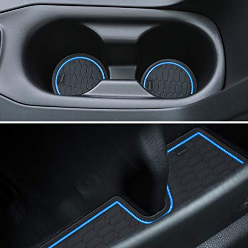 Auovo Anti Dust Mats for Toyota Corolla Hatchback 2019 2020 2021 2022 Accessories Custom Fit Cup Holder Inserts Door Liners (11pcs/Set) (Blue)