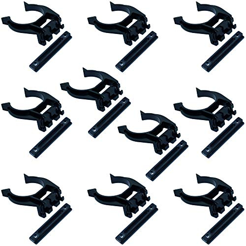 Cylingcolors - 10 Clip per Piastra da avvitare a Coda di Albero, in plastica, per mobili, 28 mm, 34 mm, per Cucina e Bagno, Ø 34 mm (da Vite)