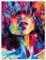 wandmotiv24 Leinwandbild Kunst & Gemälde, Hochformat, Frau 2 M0105