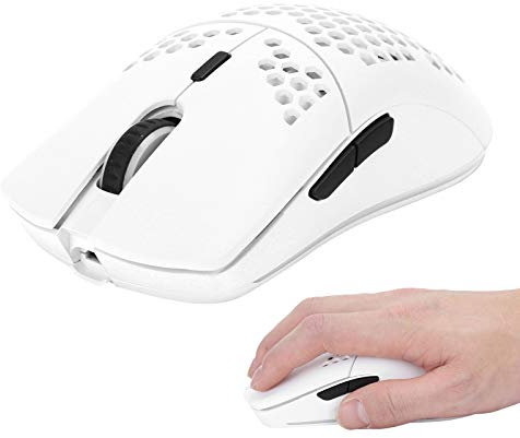 T66 Souris Gamer sans Fil, Souris sans Fil USB avec Conception de Coque en Nid d'abeille, 2.4G Mini Souris Rétroéclairage RVB, 3600-2400-1600-800 DPI